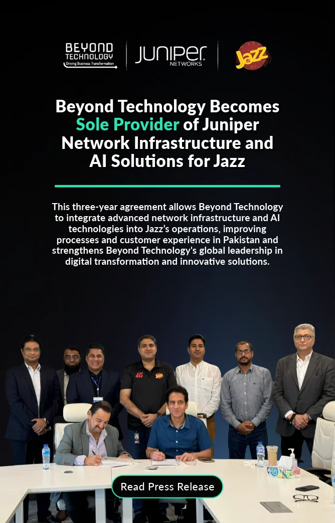 Beyond Technology Becomes Sole Provider of Juniper Network Infrastructure and AI Solutions for Jazz