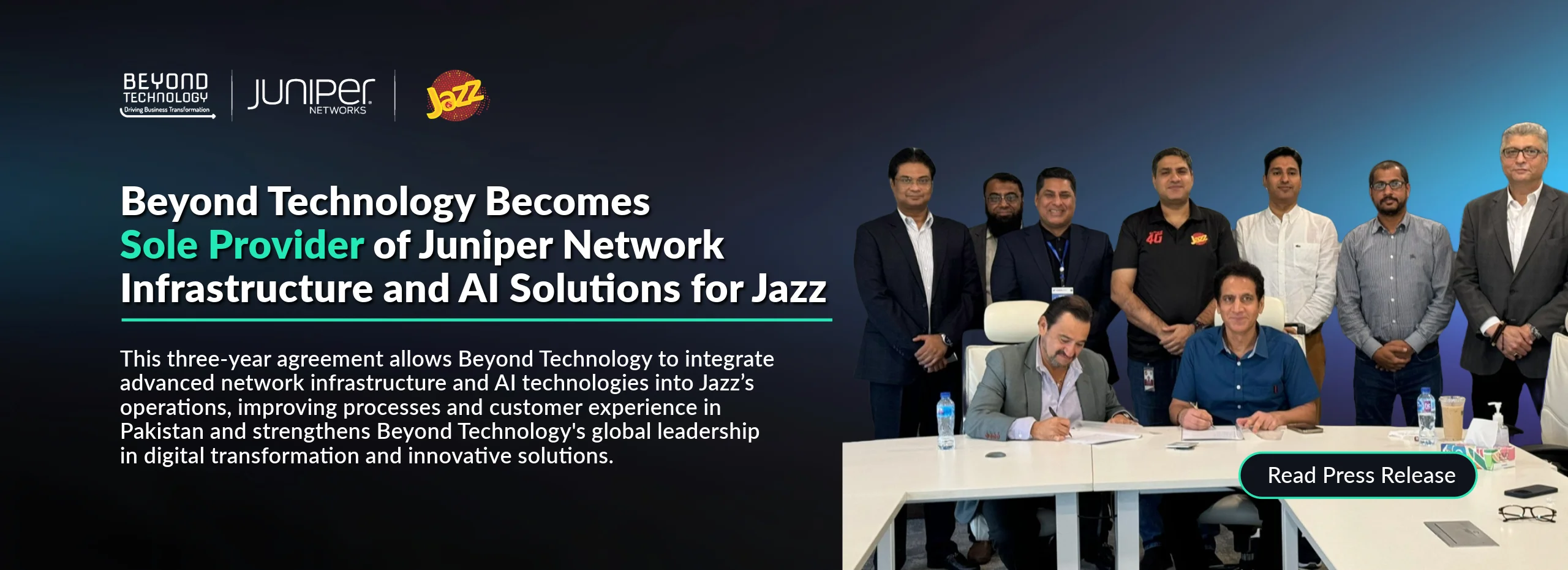 Beyond Technology Becomes Sole Provider of Juniper Network Infrastructure and AI Solutions for Jazz